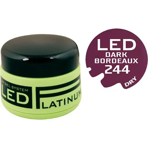 LED UV colour gel - 244 Dark Bordeaux, 9g 