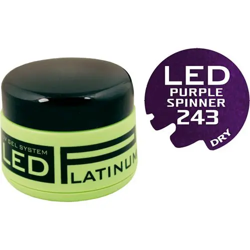 LED UV colour gel - 243 Purple Spinner, 9g 