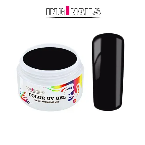 Black - 5g Coloured UV Gel Inginails