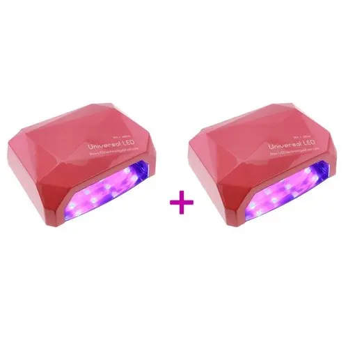 2 x pink LED lamp - 66W