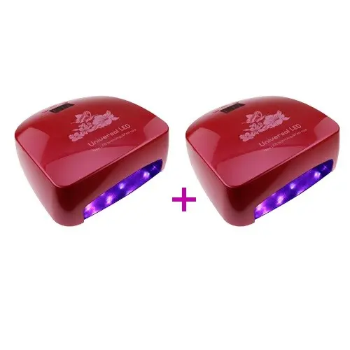 2 x pink-red LED UV lamp - 66W