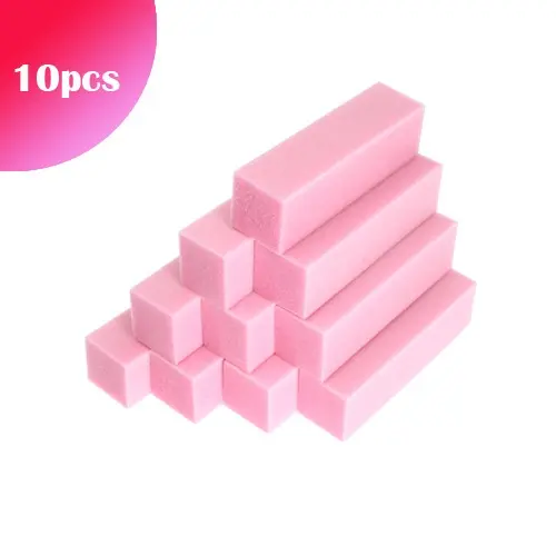 10pcs - Inginails Block - pink, 100/100 - 4-sided