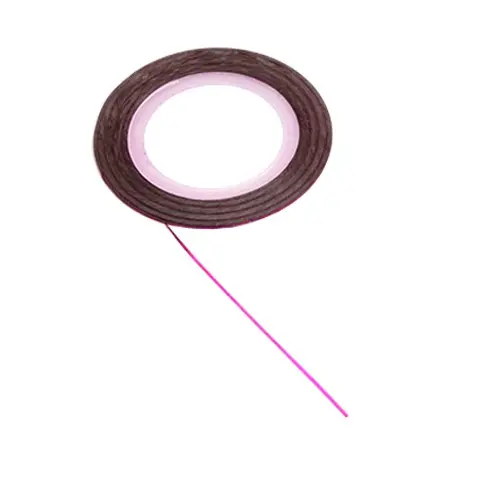 Decorative tape for Nail Art – pink-violet with round reflections