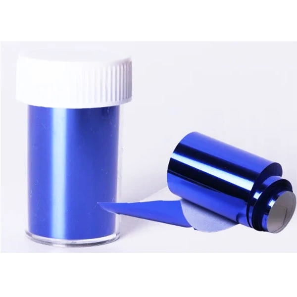 Decorative nail foil - blue