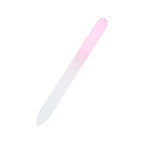 Glass nail file - pink, small