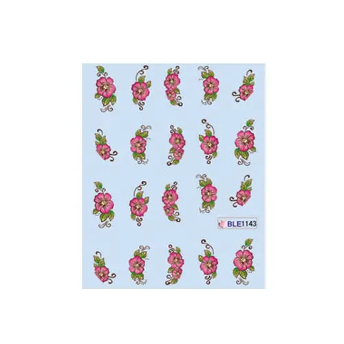 Water decals with floral motif – 1143