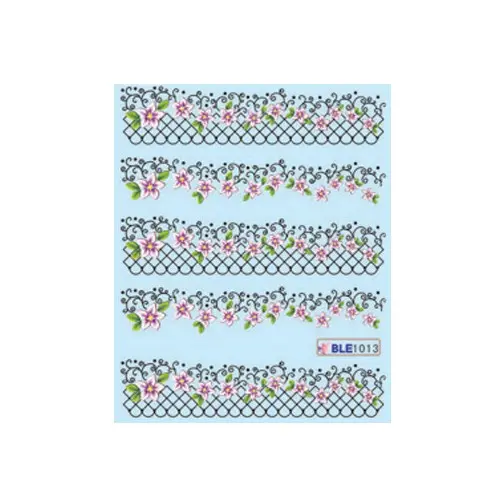 Water decals with floral motif – 1013