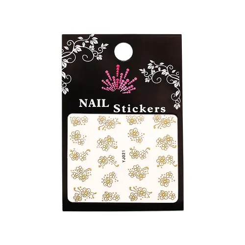 3D stickers – gold flowers - YJ021