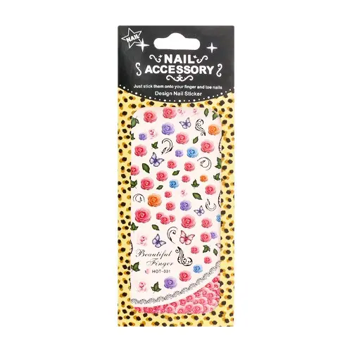 Water decals with motif of rose flowers – HOT031