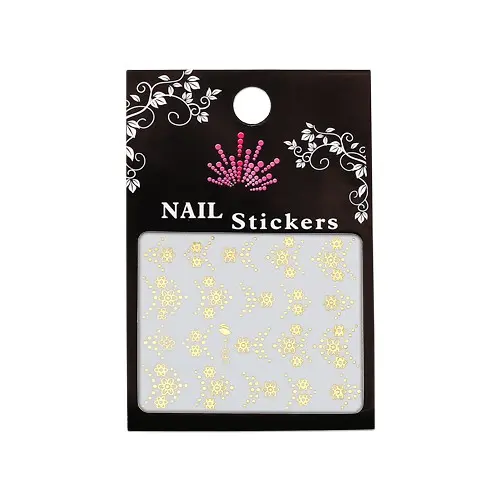 Water decals with motif of gold flowers – Y087
