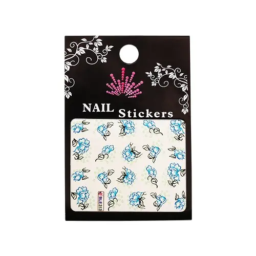 Water decals with motif of blue roses – BLE313