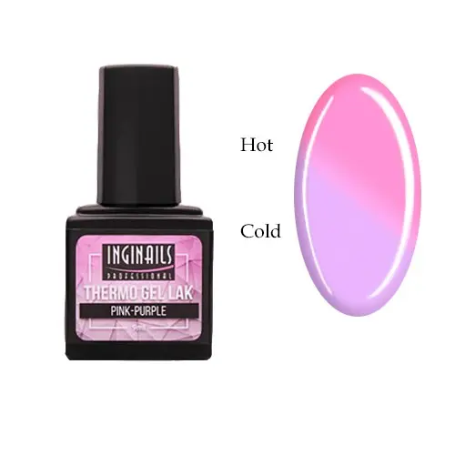 Coloured thermo gel polish Inginails Professional - Pink-Purple