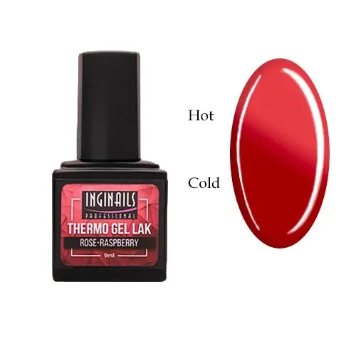 Coloured thermo gel polish Inginails Professional - Rose-Raspberry