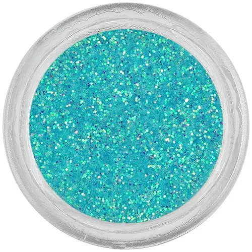 Glitter nail art powder – light blue