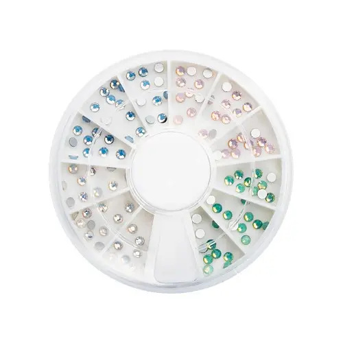 OPAL round rhinestones for nails – mix, 2,5mm