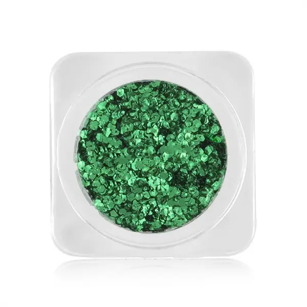 Nail art decorations – circles in metallic colour - green, no. 4