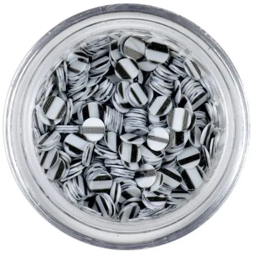 Flitters - white with black stripes