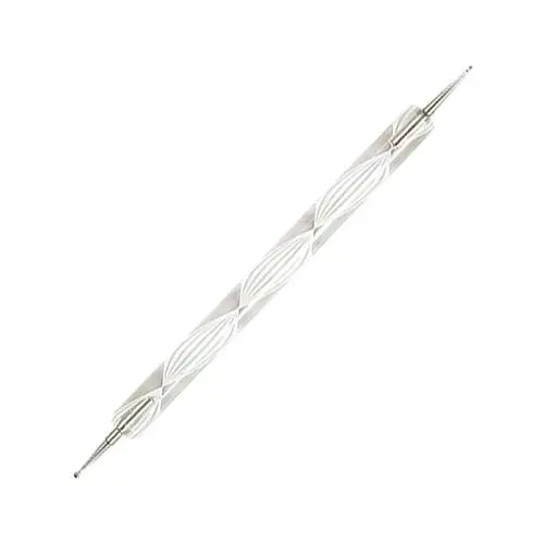 Nail art pen, white - small and mid-sized ball