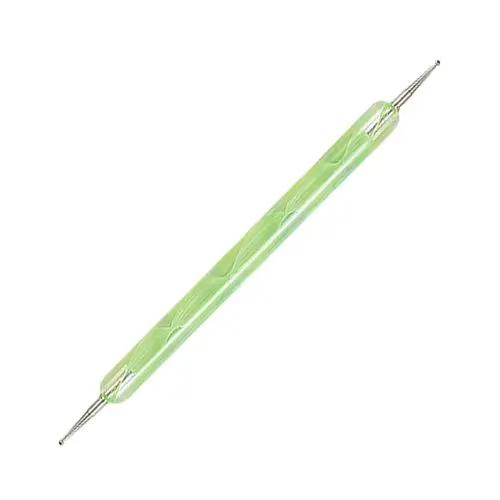 Nail art pen - light green perspex handle
