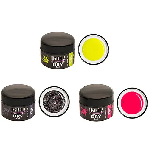 DRY colour gels - 3pcs kit - neon