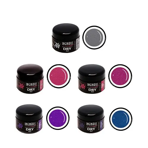 DRY colour gels - 5pcs kit - pearlescent