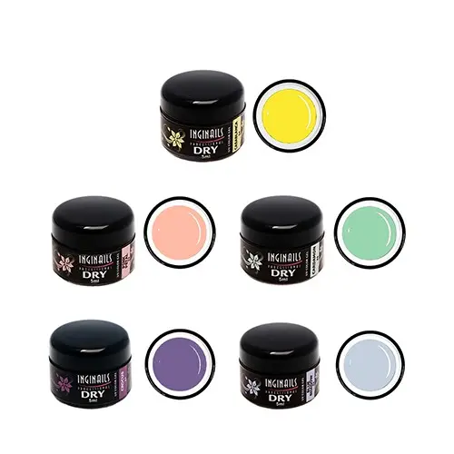 DRY colour gel - 5pcs kit - pastel