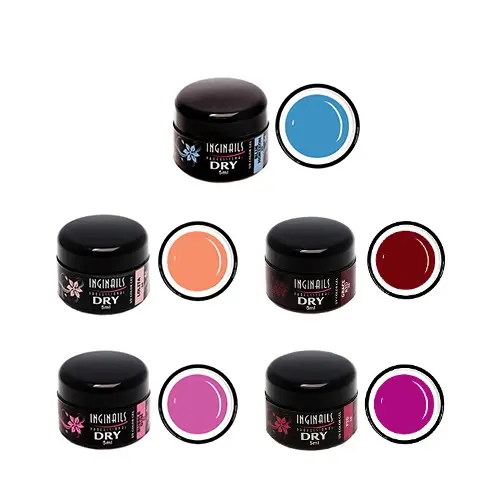 DRY colour gels - 5pcs kit - pastel