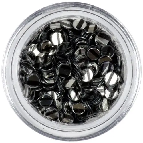 Flitters - silver with black stripes