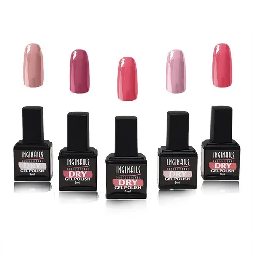 Inginails Professional – Dry gel polish set, 5pcs