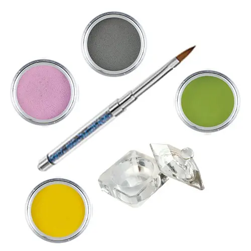 Pure II kit Inginails - Coloured acrylic kit of acrylic powders for nail art 