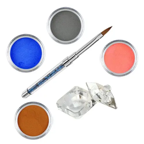 Pure I kit Inginails - Coloured acrylic kit of acrylic powders for nail art 