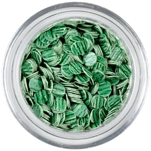 Flitters - green with dark green stripes 