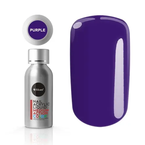 Silcare Nail Acrylic Liquid – Purple, 50ml