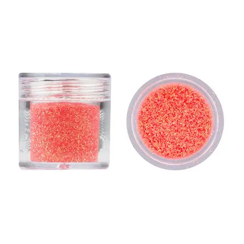 Nail art glitter powder - red-orange, 10g