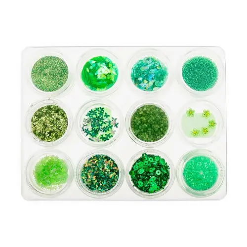 Nail art kit, 12 pieces – green