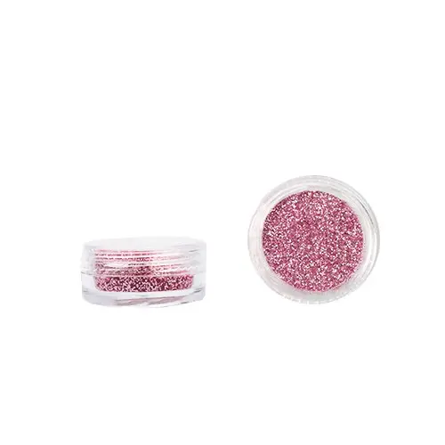 Nail art powder - dusty rose with glitters