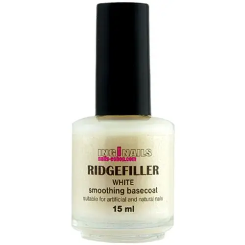 Base coat for stronger and smoother nails Inginails - Ridge Filler white 15ml