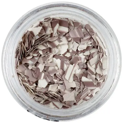 Randomly shaped confetti flakes - brown with stripes