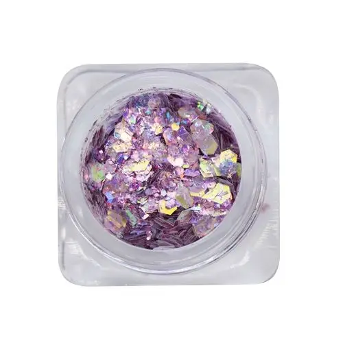 Nail decorations – hexagon – dark purple