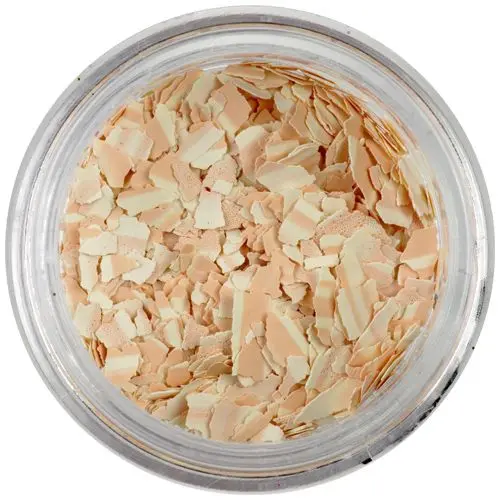 Randomly shaped large confetti - beige and brown with stripes