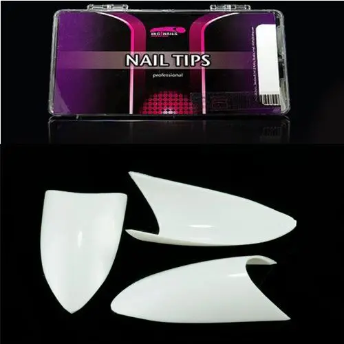 200pcs box of tips Inginails - Oval French White, mix 1-10