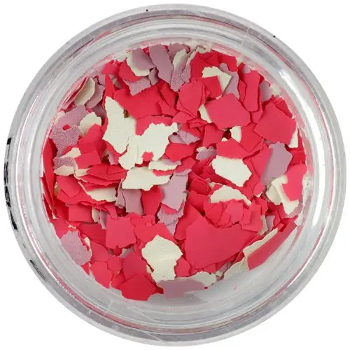 Randomly shaped large confetti - beige, coral, old pink