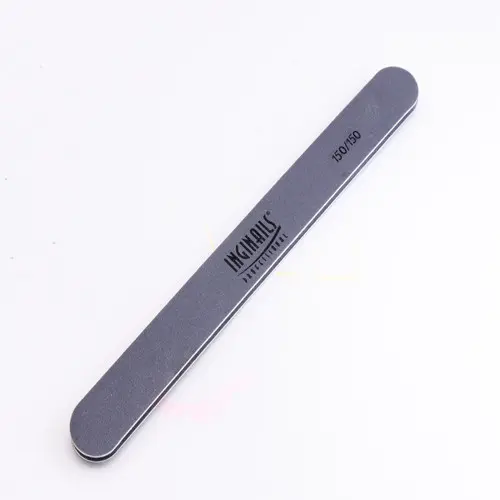 Inginails Professional Nail file, grey board with black centre, washable and disinfectant friendly 150/150