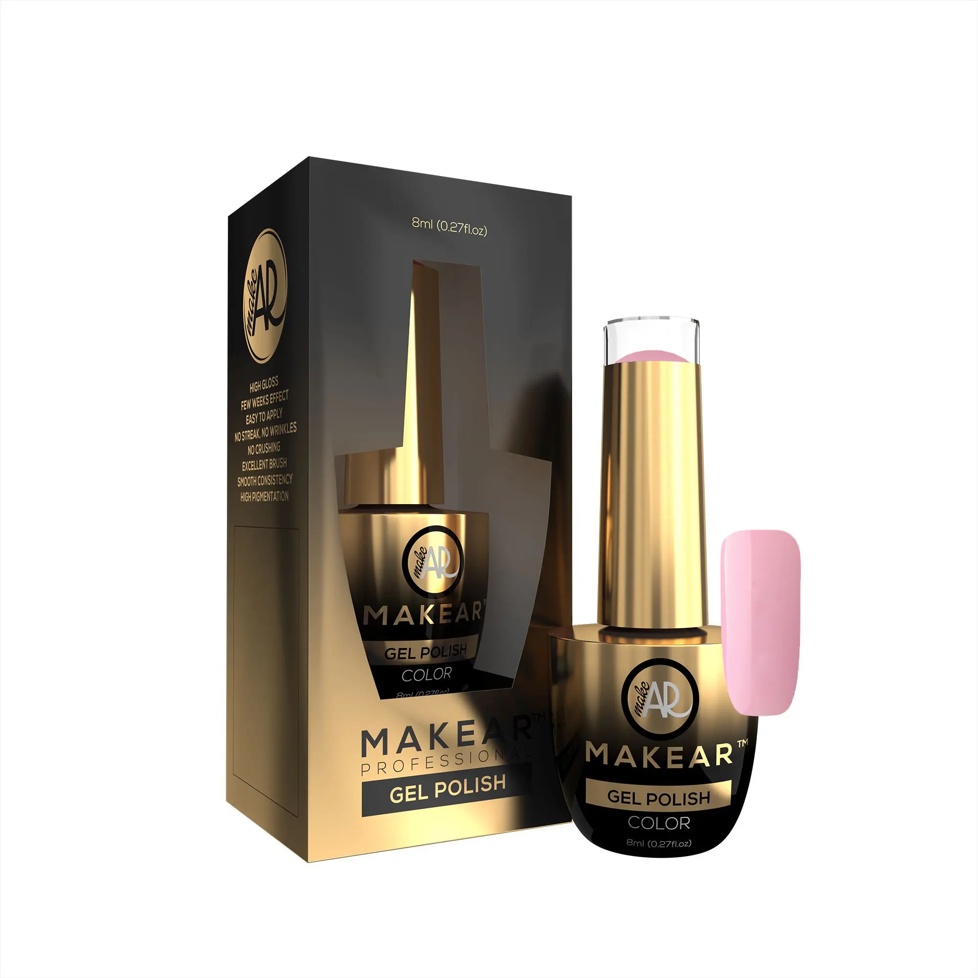 Makear Colour gel nail polish Glamour – 714, 8ml