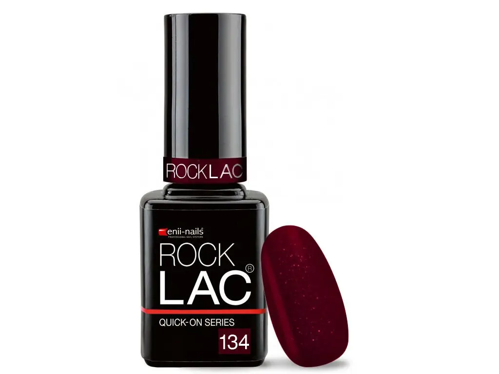 RockLac 134 – burgundy pearl coloured, 11ml