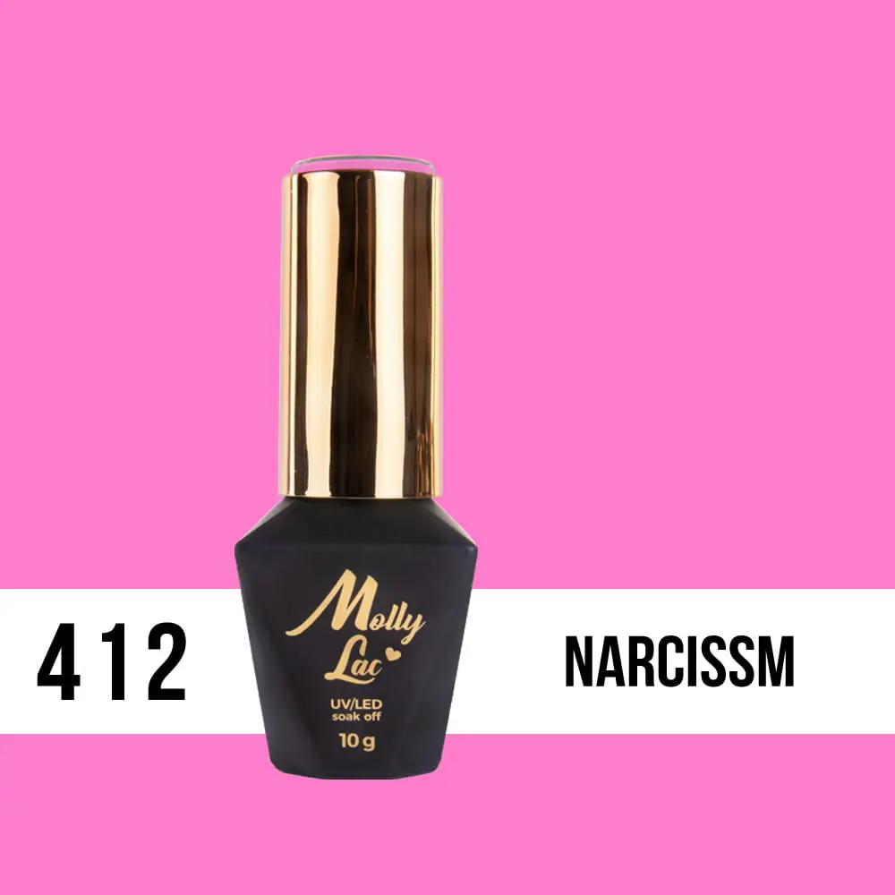 Gel varnish, UV/LED Molly Lac - Narcism 412, 10ml