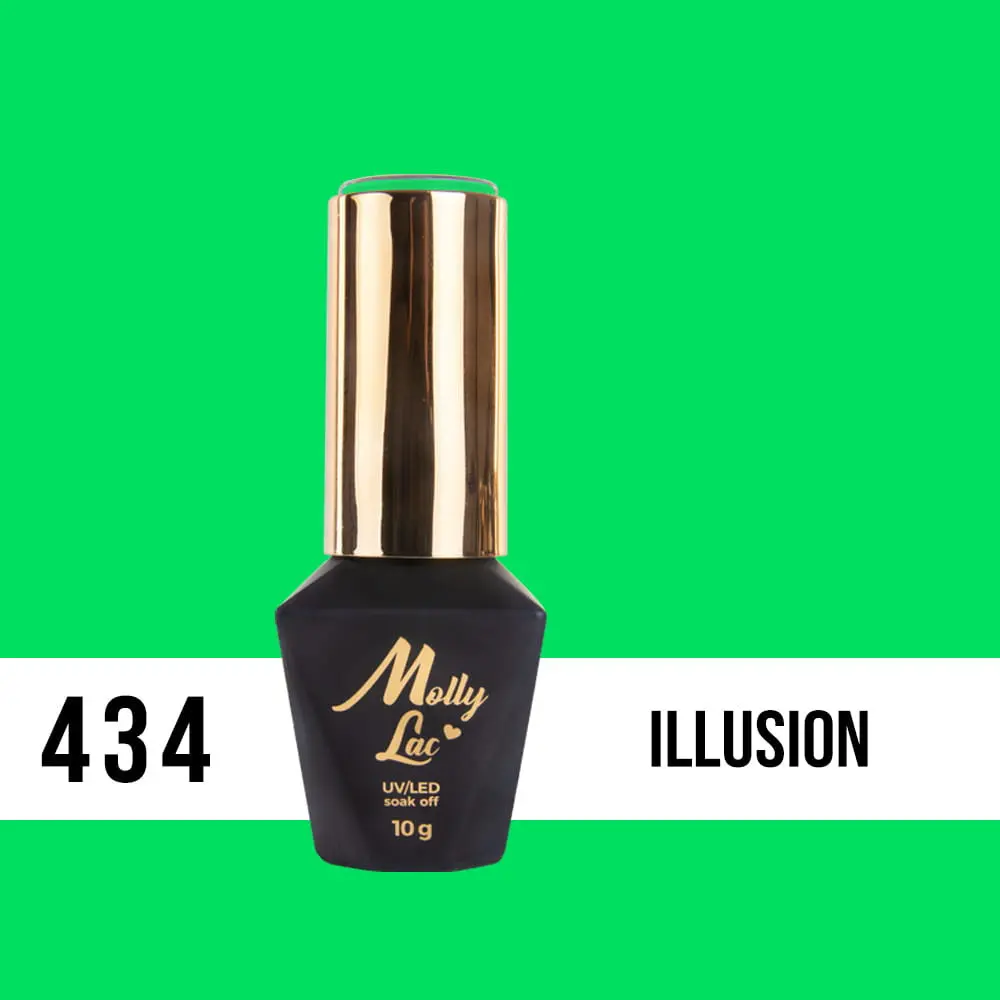 Gel varnish, UV/LED Molly Lac - Illusion 434, 10ml