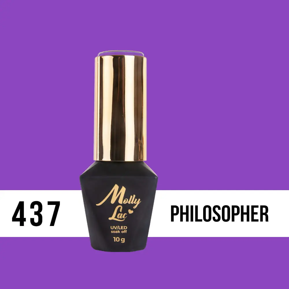 Gel varnish, UV/LED Molly Lac - Philosopher 437, 10ml