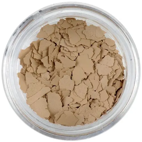 Randomly shaped confetti flakes - light brown