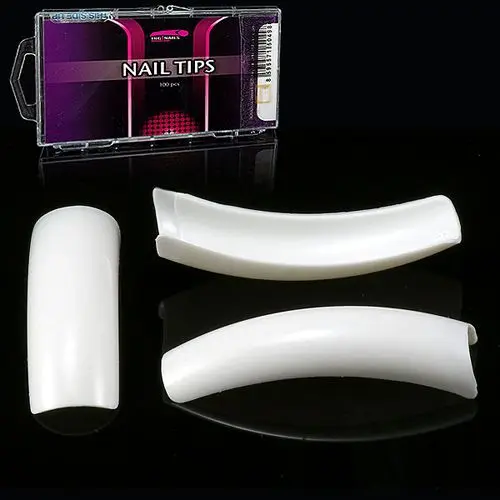 Royal French White, 100pcs box - false nails Inginails mix 1-10